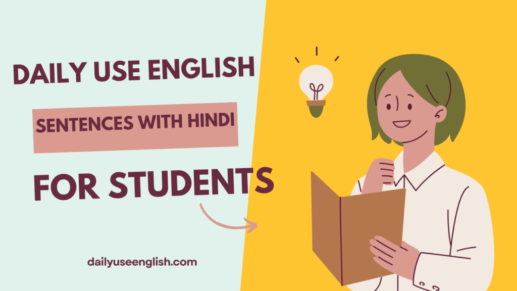 daily use english sentences with hindi meaning for students